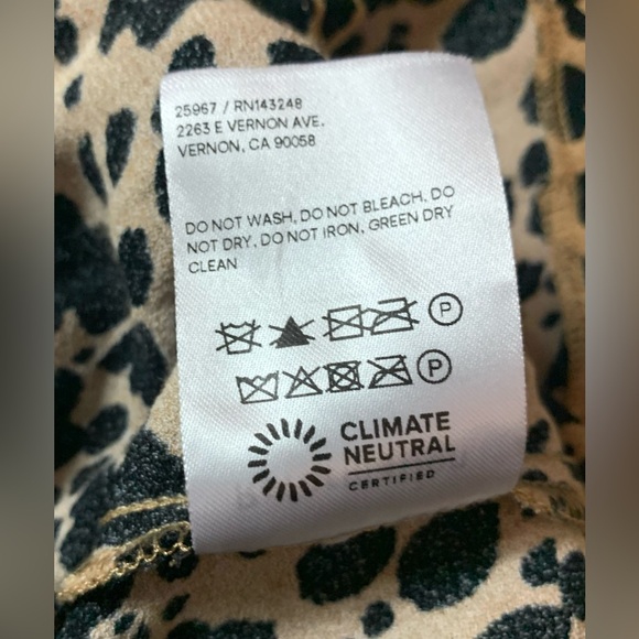 reformation • crimini dress in blitz spotted animal leopard print 4 - Picture 7 of 7